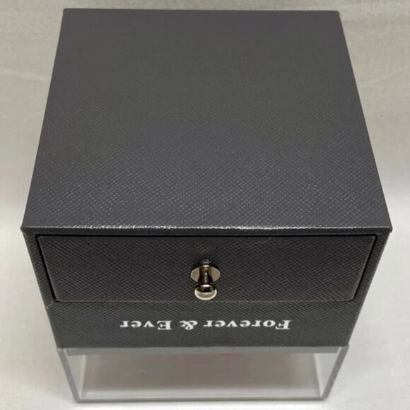 Eternal Rose Preserved Flower Jewelry Box & Silvertone Gemstone Necklace Gift - Picture 9 of 13